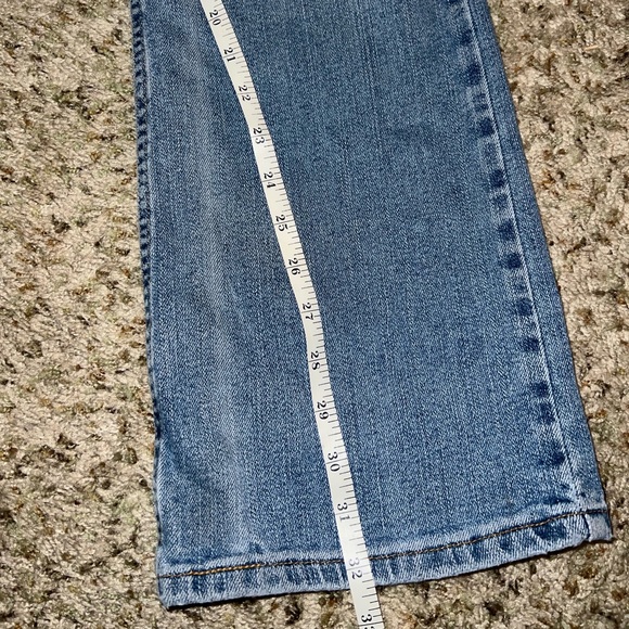 VINTAGE Y2K Levi's 515 Low Rise Stretch Stone Wash Bootcut Jeans Size 10 Long - Picture 11 of 11